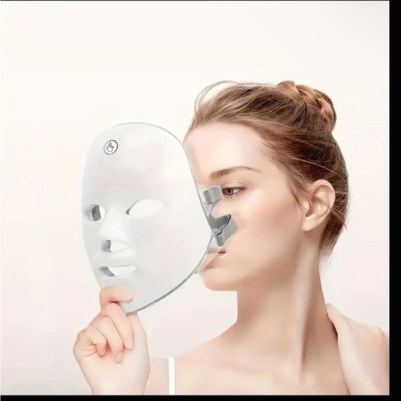 LED 7 Color Portable Skincare Facial Beauty Mask USB rechargeable NIB - Picture 7 of 15